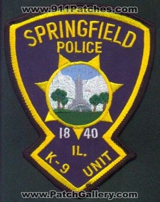 Springfield Police K-9 Unit
Thanks to EmblemAndPatchSales.com for this scan.
Keywords: illinois k9