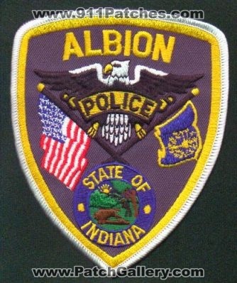 Albion Police
Thanks to EmblemAndPatchSales.com for this scan.
Keywords: indiana