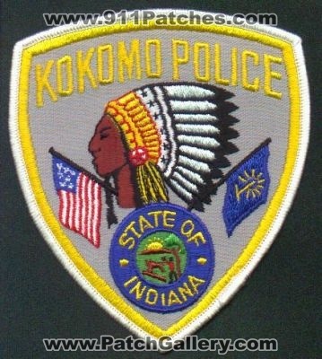 Kokomo Police
Thanks to EmblemAndPatchSales.com for this scan.
Keywords: indiana