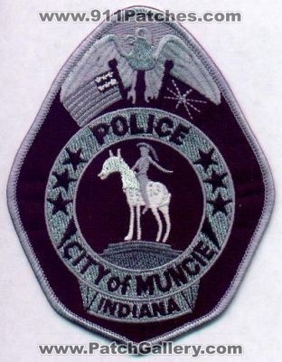 Muncie Police
Thanks to EmblemAndPatchSales.com for this scan.
Keywords: indiana city of