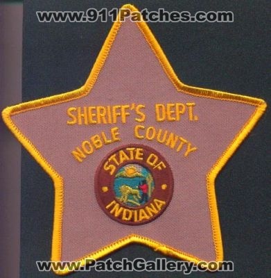 Noble County Sheriff's Dept
Thanks to EmblemAndPatchSales.com for this scan.
Keywords: indiana sheriffs department