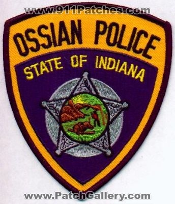 Ossian Police
Thanks to EmblemAndPatchSales.com for this scan.
Keywords: indiana