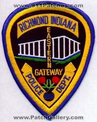 Richmond Police Dept
Thanks to EmblemAndPatchSales.com for this scan.
Keywords: indiana department