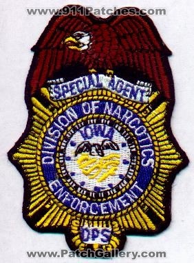Iowa Division of Narcotics Enforcement Special Agent
Thanks to EmblemAndPatchSales.com for this scan.
Keywords: dps