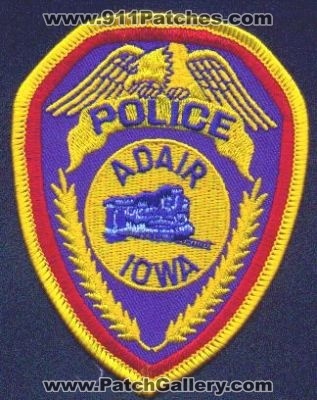 Adair Police
Thanks to EmblemAndPatchSales.com for this scan.
Keywords: iowa