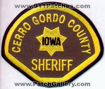 Cerro Gordo County Sheriff
Thanks to EmblemAndPatchSales.com for this scan.
Keywords: iowa