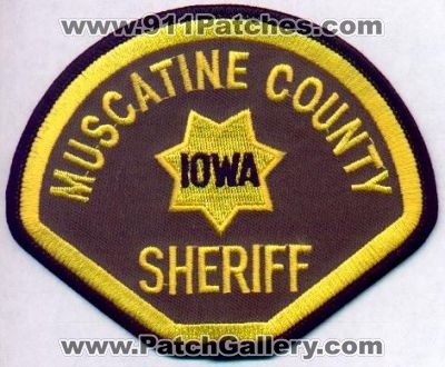 Muscatine County Sheriff
Thanks to EmblemAndPatchSales.com for this scan.
Keywords: iowa