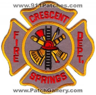 Crescent Springs Fire Department Patch (Kentucky)
Scan By: PatchGallery.com
Keywords: dept.
