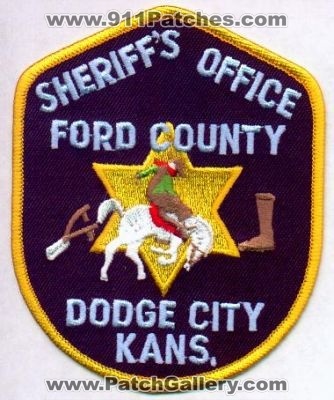 Ford County Sheriff's Office
Thanks to EmblemAndPatchSales.com for this scan.
Keywords: kansas dodge city sheriffs