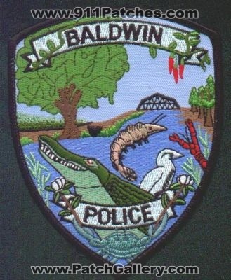 Baldwin Police
Thanks to EmblemAndPatchSales.com for this scan.
Keywords: louisiana