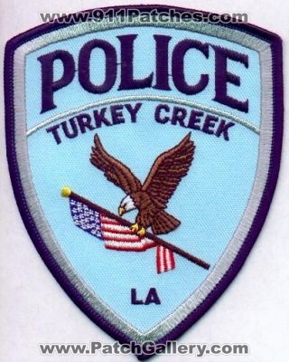 Turkey Creek Police
Thanks to EmblemAndPatchSales.com for this scan.
Keywords: louisiana