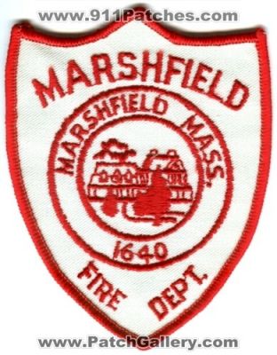 Marshfield Fire Department (Massachusetts)
Scan By: PatchGallery.com
Keywords: dept. mass.