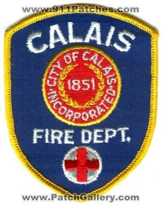 Calais Fire Department (Maine)
Scan By: PatchGallery.com
Keywords: dept. city of