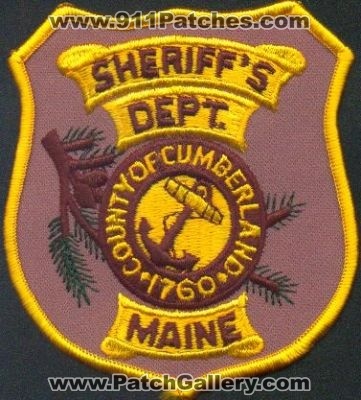 Cumberland County Sheriff's Dept
Thanks to EmblemAndPatchSales.com for this scan.
Keywords: maine sheriffs department