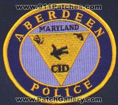 Aberdeen Police CID
Thanks to EmblemAndPatchSales.com for this scan.
Keywords: maryland