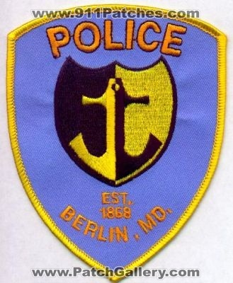 Berlin Police
Thanks to EmblemAndPatchSales.com for this scan.
Keywords: maryland