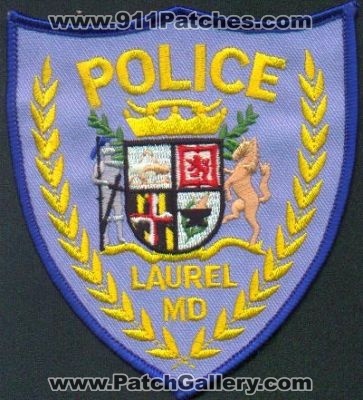 Laurel Police
Thanks to EmblemAndPatchSales.com for this scan.
Keywords: maryland