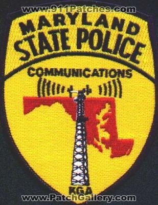 Maryland State Police Communications
Thanks to EmblemAndPatchSales.com for this scan.
