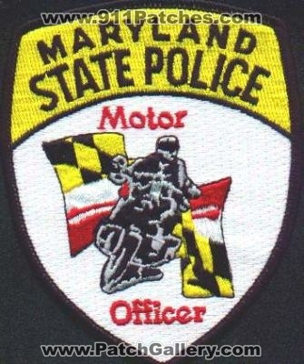 Maryland State Police Motor Officer
Thanks to EmblemAndPatchSales.com for this scan.
