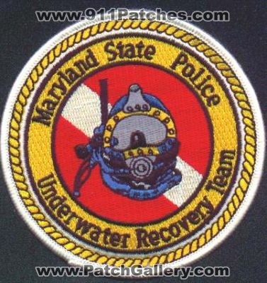 Maryland State Police Underwater Recovery Team
Thanks to EmblemAndPatchSales.com for this scan.
Keywords: dive scuba