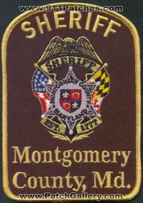 Montgomery County Sheriff
Thanks to EmblemAndPatchSales.com for this scan.
Keywords: maryland