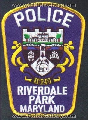Riverdale Park Police
Thanks to EmblemAndPatchSales.com for this scan.
Keywords: maryland
