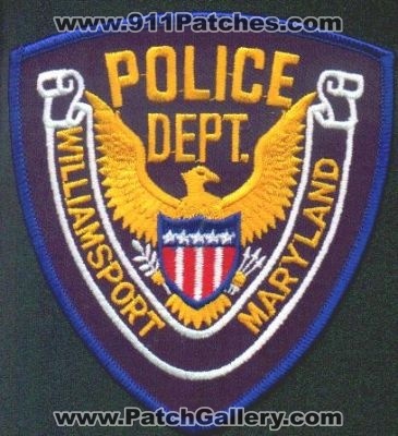 Williamsport Police Dept
Thanks to EmblemAndPatchSales.com for this scan.
Keywords: maryland department