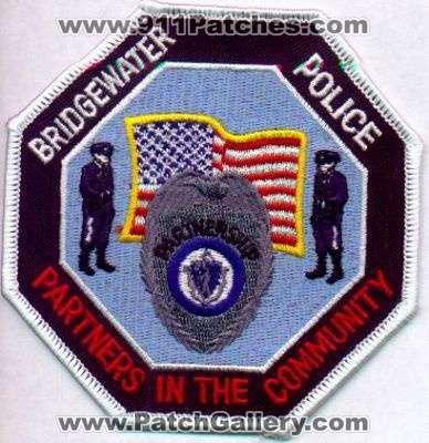Bridgewater Police
Thanks to EmblemAndPatchSales.com for this scan.
Keywords: massachusetts