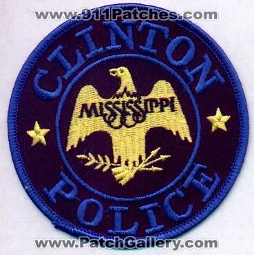 Clinton Police
Thanks to EmblemAndPatchSales.com for this scan.
Keywords: mississippi
