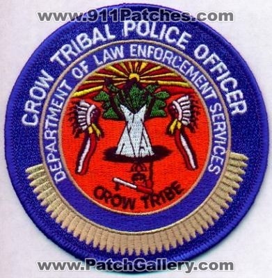 Crow Tribal Police Officer
Thanks to EmblemAndPatchSales.com for this scan.
Keywords: montana department of law enforcement services