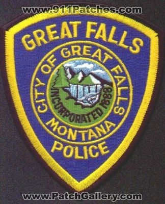 Great Falls Police
Thanks to EmblemAndPatchSales.com for this scan.
Keywords: montana city of