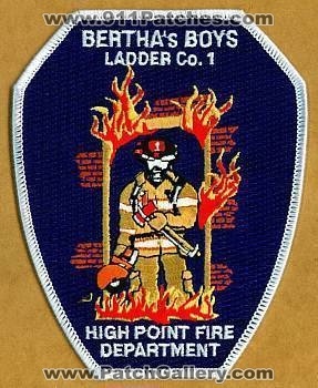 High Point Fire Ladder Company 1 (North Carolina)
Thanks to apdsgt for this scan.
Keywords: department bertha's berthas boys co.