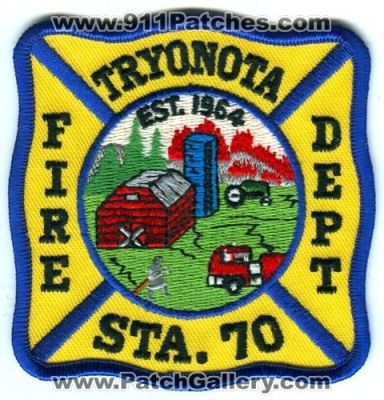 Tryonota Fire Department Station 70 (North Carolina)
Scan By: PatchGallery.com
Keywords: dept. sta. company