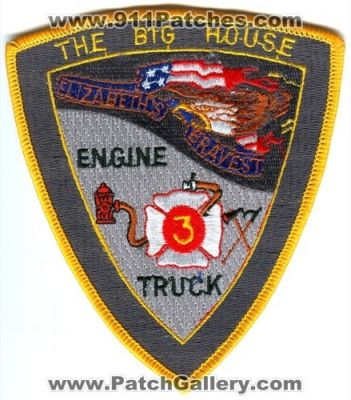 Elizabeth Fire Department Engine 3 Truck 3 (New Jersey)
Scan By: PatchGallery.com
Keywords: dept. the big house elizabeths elizabeth&#039;s bravest company station