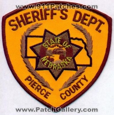 Pierce County Sheriff's Dept
Thanks to EmblemAndPatchSales.com for this scan.
Keywords: nebraska sheriffs department