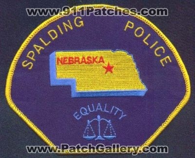 Spalding Police
Thanks to EmblemAndPatchSales.com for this scan.
Keywords: nebraska
