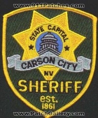 Carson City Sheriff
Thanks to EmblemAndPatchSales.com for this scan.
Keywords: nevada