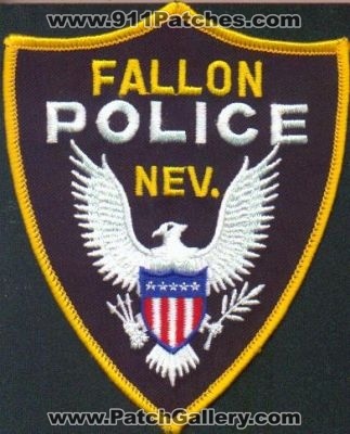 Fallon Police
Thanks to EmblemAndPatchSales.com for this scan.
Keywords: nevada