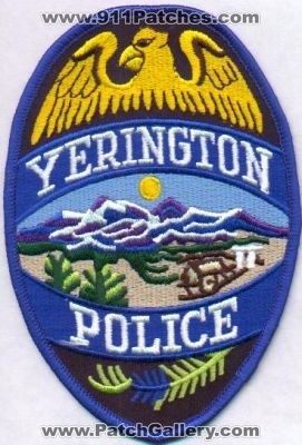 Yerington Police
Thanks to EmblemAndPatchSales.com for this scan.
Keywords: nevada