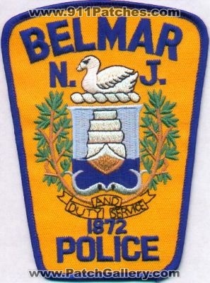 Belmar Police
Thanks to EmblemAndPatchSales.com for this scan.
Keywords: new jersey