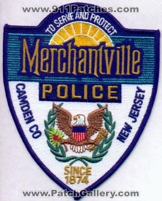 Merchantville Police
Thanks to EmblemAndPatchSales.com for this scan.
Keywords: new jersey camden county