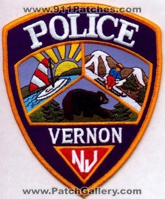 Vernon Police
Thanks to EmblemAndPatchSales.com for this scan.
Keywords: new jersey