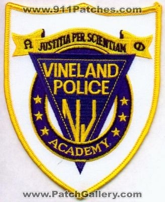 Vineland Police Academy
Thanks to EmblemAndPatchSales.com for this scan.
Keywords: new jersey