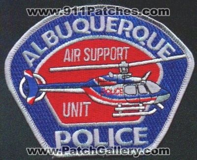Albuquerque Police Air Support Unit
Thanks to EmblemAndPatchSales.com for this scan.
Keywords: new mexico helicopter