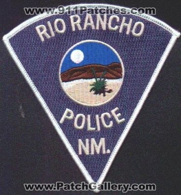 Rio Rancho Police
Thanks to EmblemAndPatchSales.com for this scan.
Keywords: new mexico