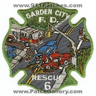 Garden City FD Rescue 6
Thanks to PaulsFirePatches.com for this scan.
Keywords: new york fire department