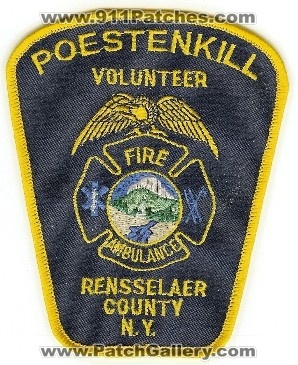Poestenkill Volunteer Fire Ambulance
Thanks to PaulsFirePatches.com for this scan.
Keywords: new york rensselaer county