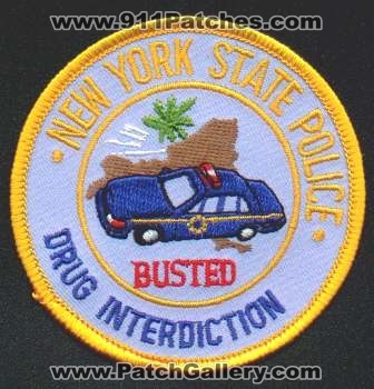 New York State Police Drug Interdiction
Thanks to EmblemAndPatchSales.com for this scan.
Keywords: nysp