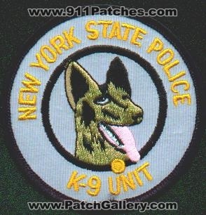 New York State Police K-9 Unit
Thanks to EmblemAndPatchSales.com for this scan.
Keywords: nysp k9