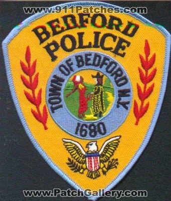Bedford Police
Thanks to EmblemAndPatchSales.com for this scan.
Keywords: new york town of
